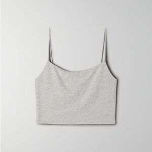 Wilfred Aritzia Light Heather Gray Tiny Tank Top